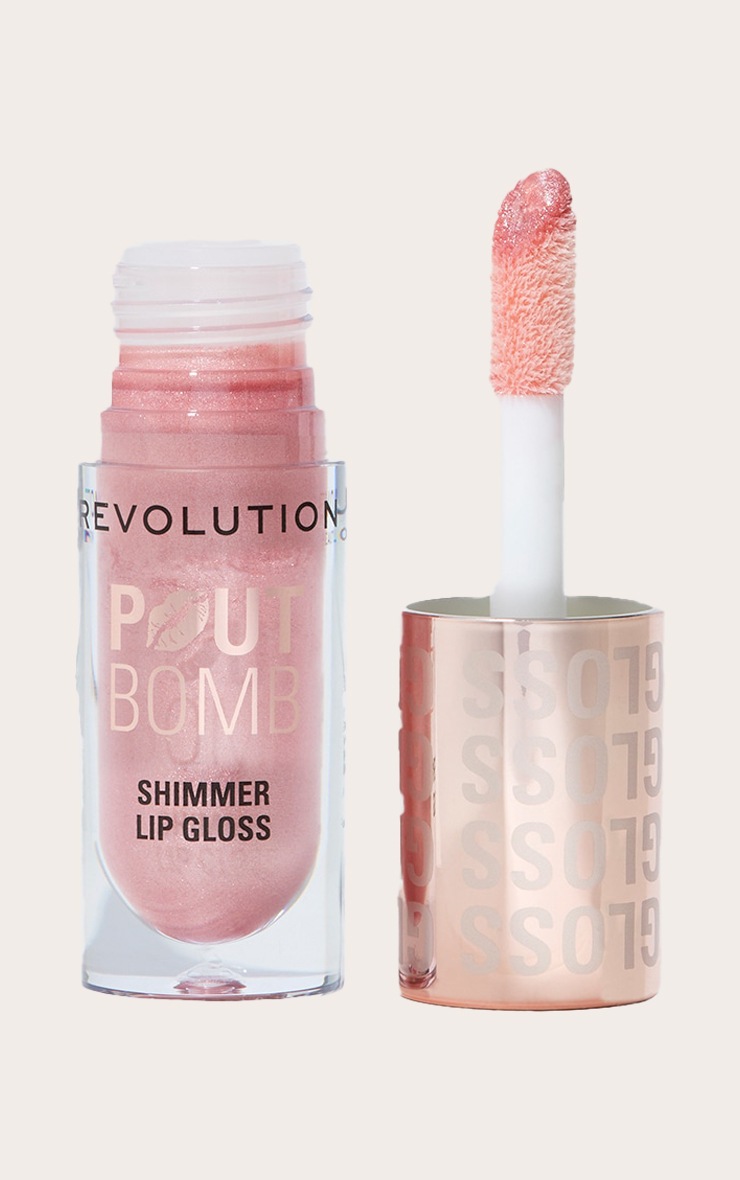 Revolution Pout Bomb Shimmer Gloss Shine Pink image 2