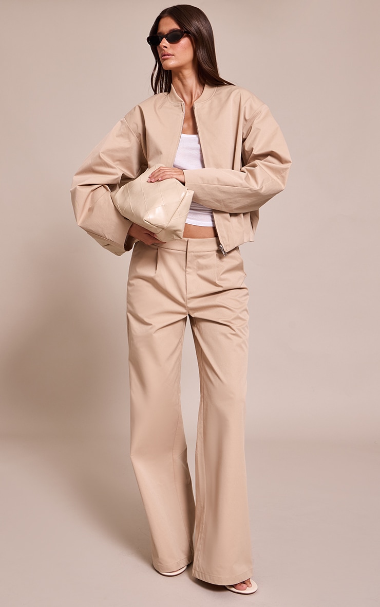 Stone Pleated Bomber Jacket image 3