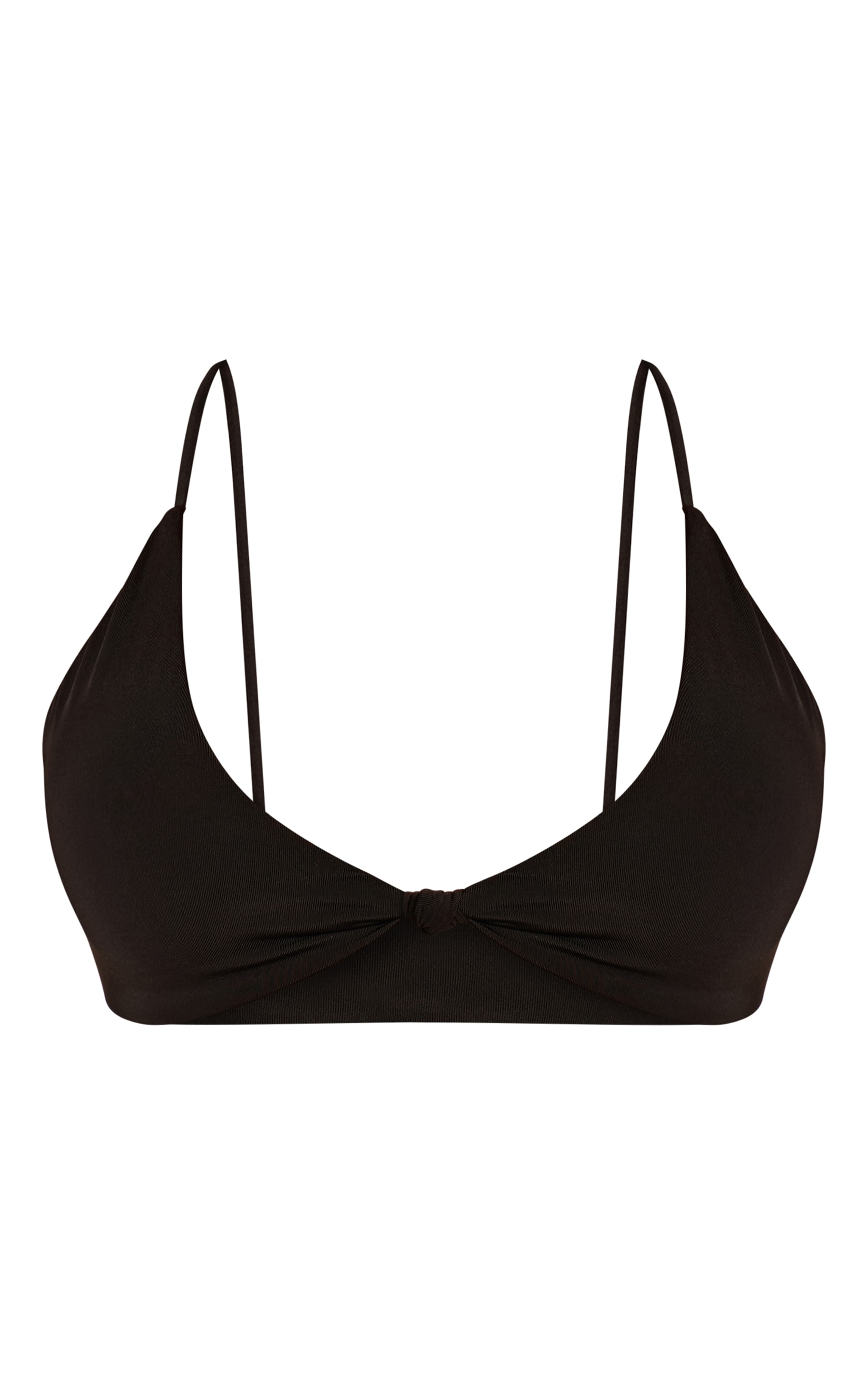 Black Knot Front Triangle Bikini Top image 5