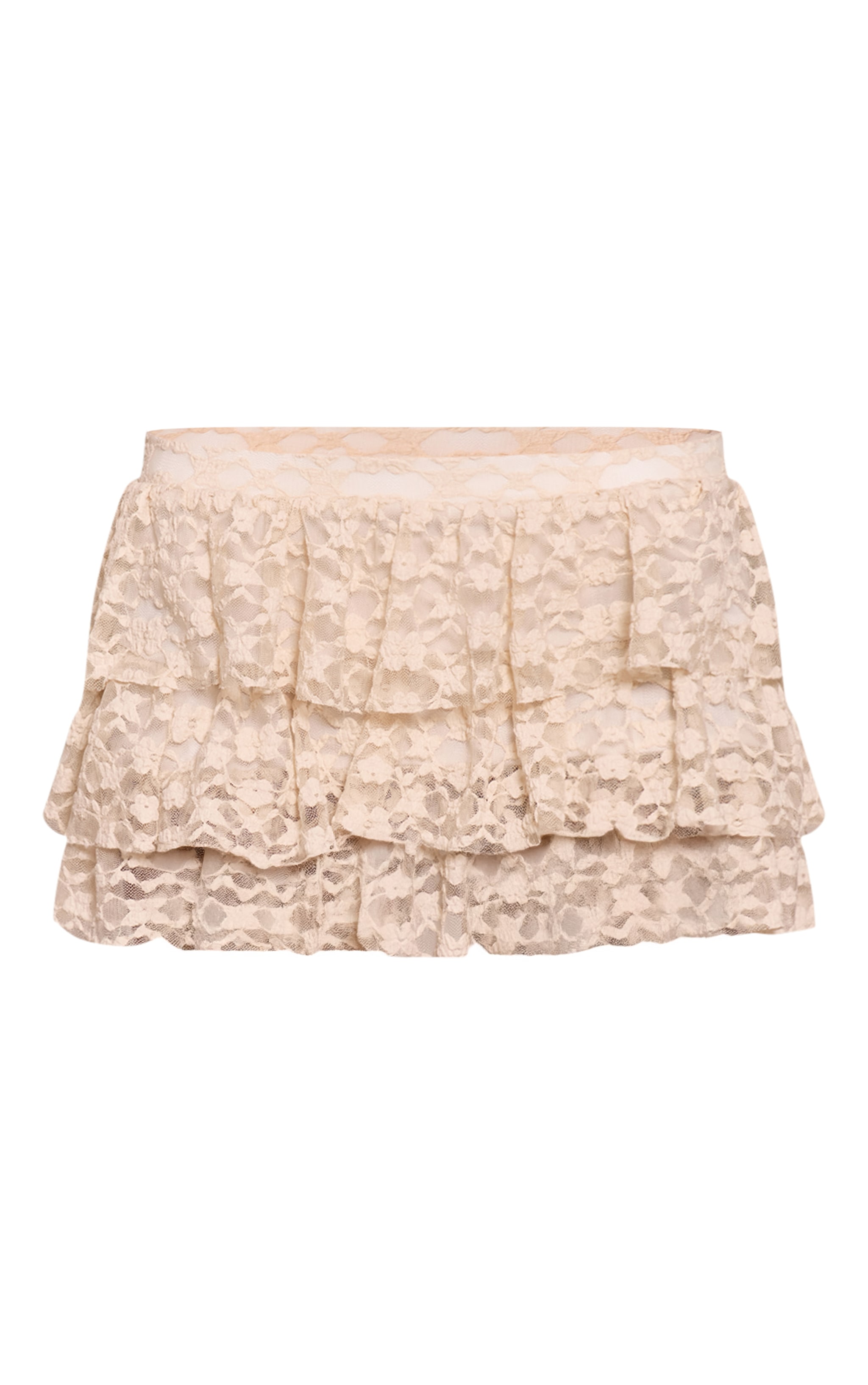 Cream Lace Rara Mini Skirt image 6