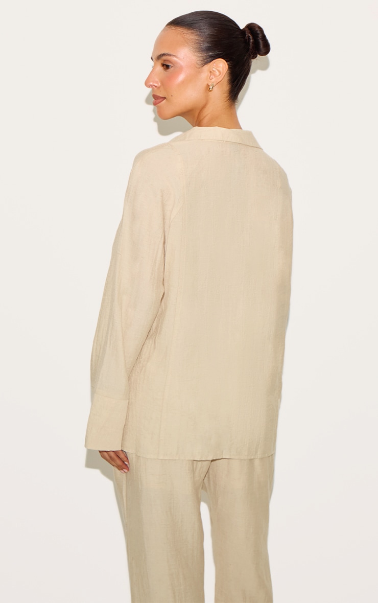 Petite Stone Woven Oversized Shirt image 2