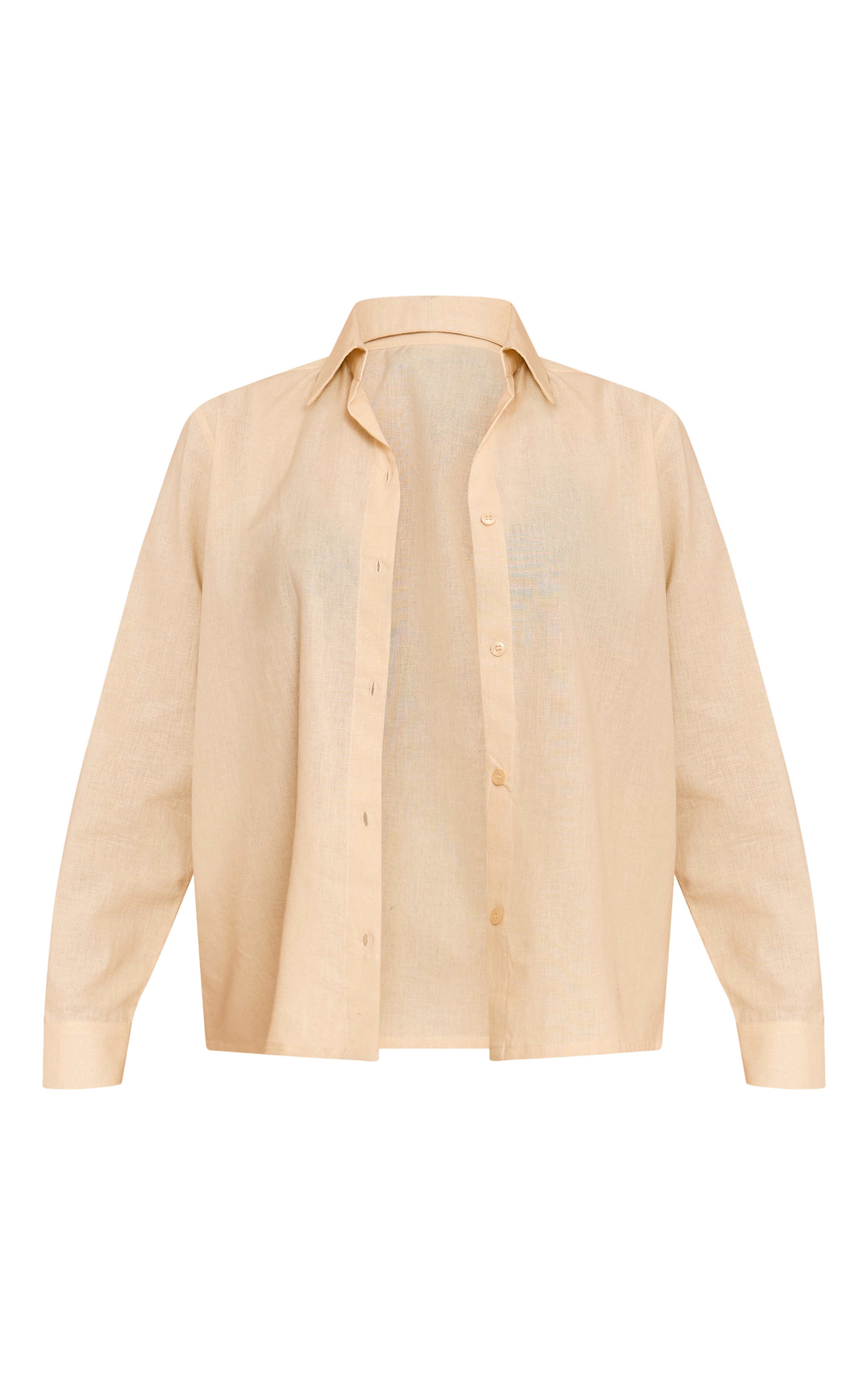 Petite Almond Woven Button Up Shirt image 5
