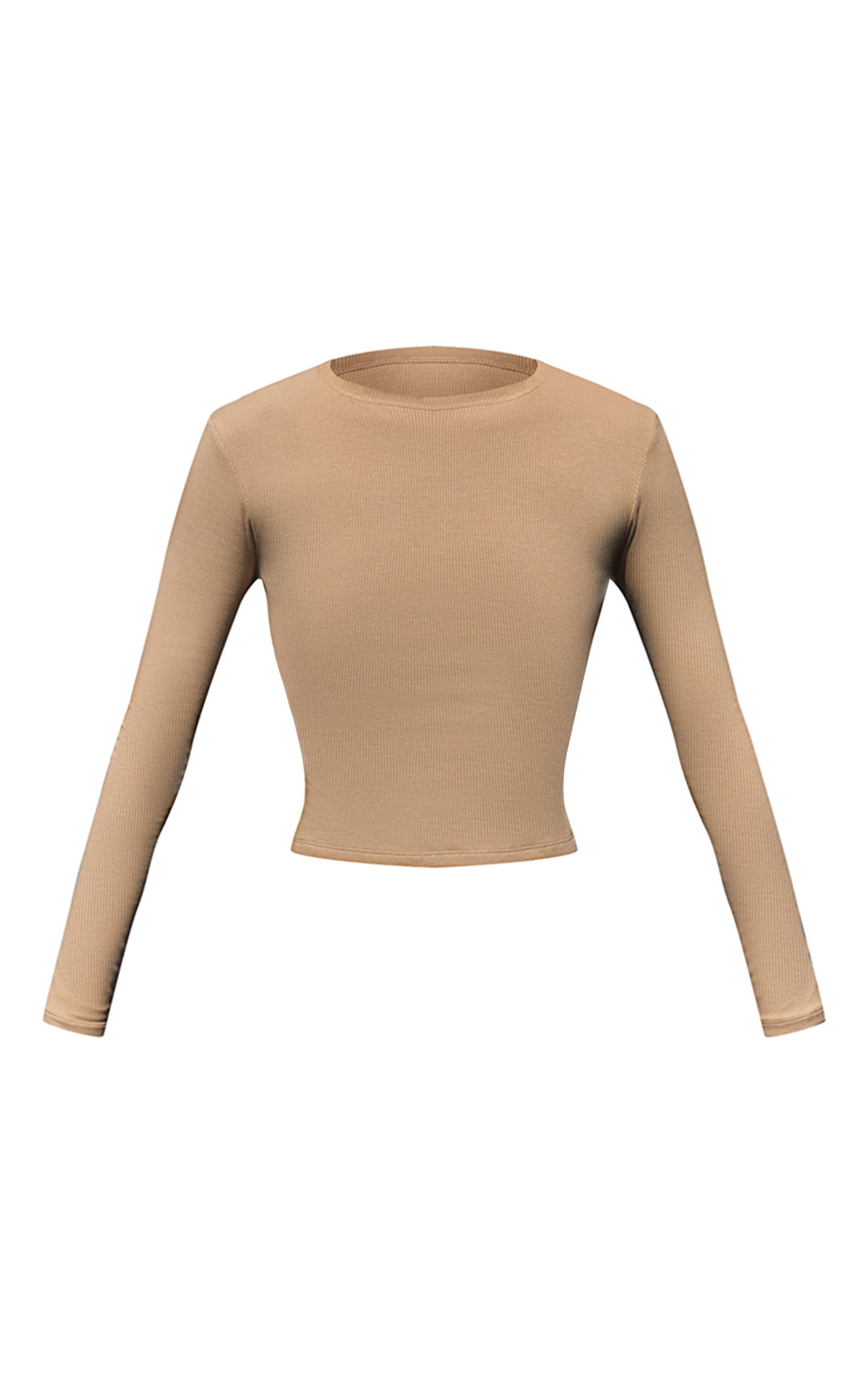 Sage Soft Rib Fitted Long Sleeve Top image 5