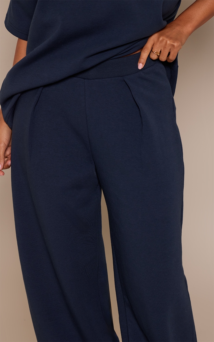 Petite Navy Wide Leg Sweatpants  image 4