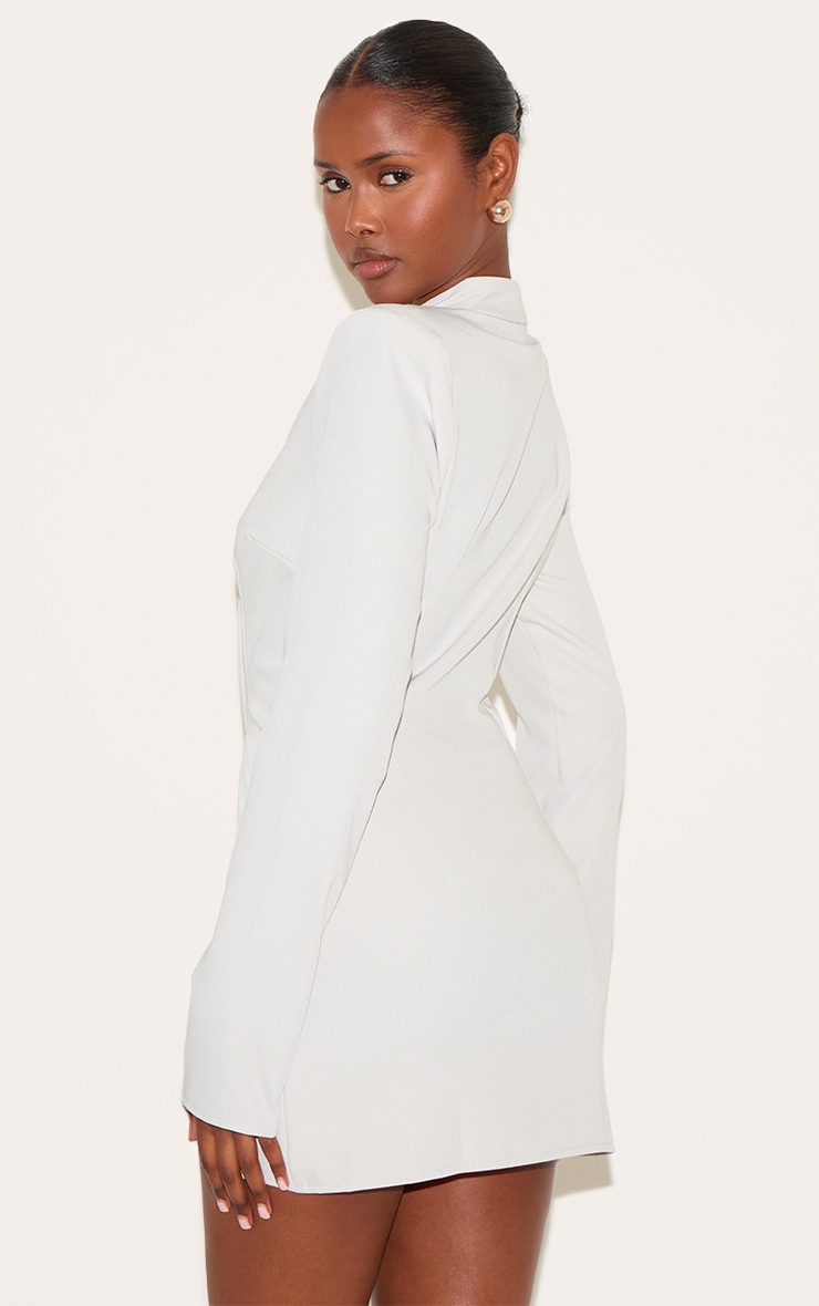 Clay Tailored Overlap Long Sleeve Bodycon Dress image 2