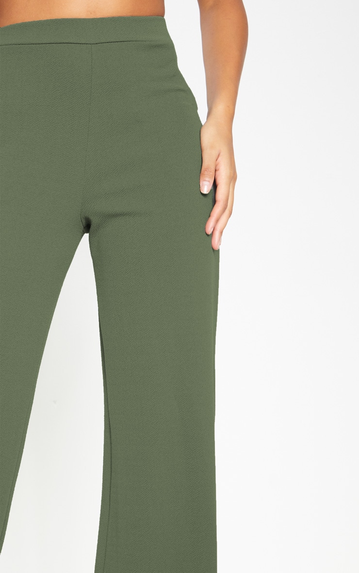 Sage Khaki Wide Leg Pants PrettyLittleThing AUS