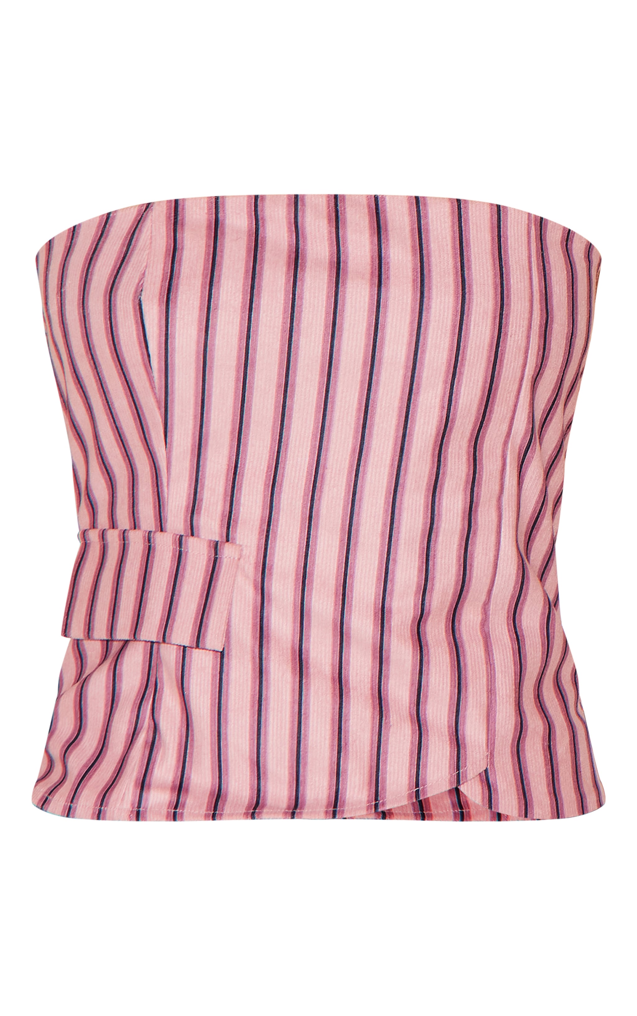 Pink Corduroy Striped Bandeau image 5