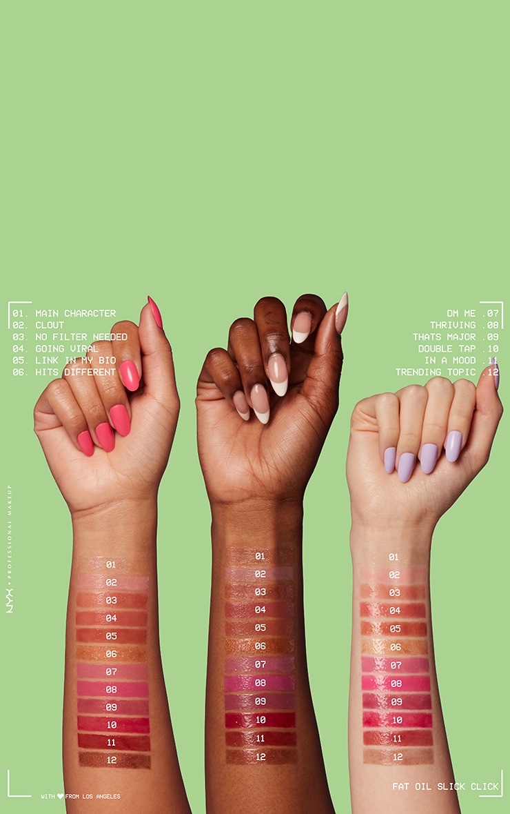 NYX PMU Fat Oil Slick Click Lip Balm Clout | Beauty | PLT KSA