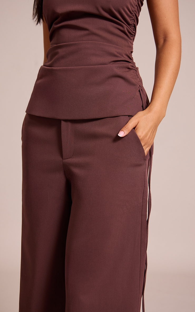 Petite Pantalon large chocolat image 4