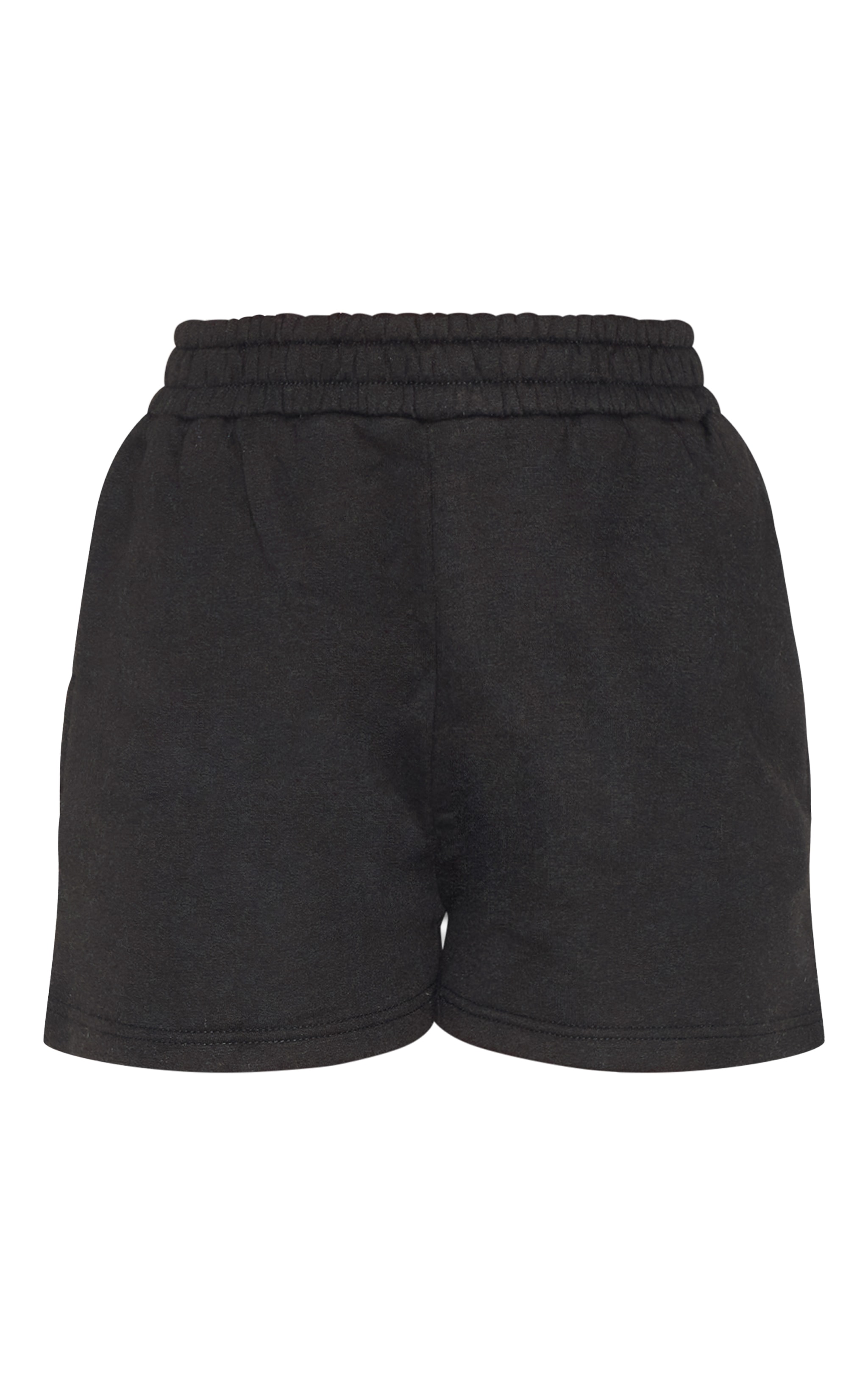 Black Sweat Pocket Runner Shorts image 6