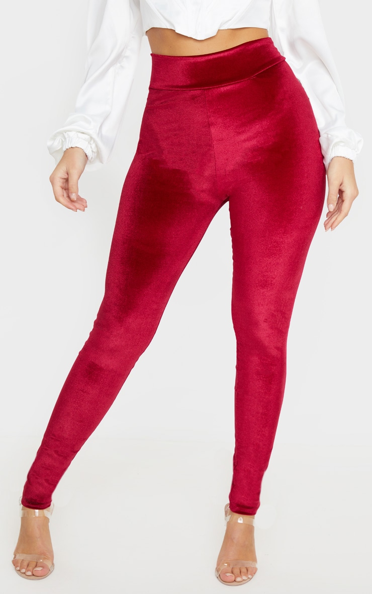 velvet leggings high waisted