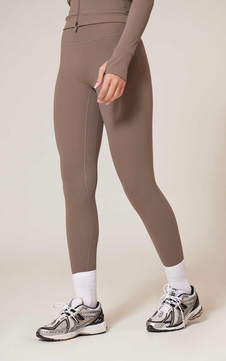 Brown Sculpt Gym High Waist Leggings image 2