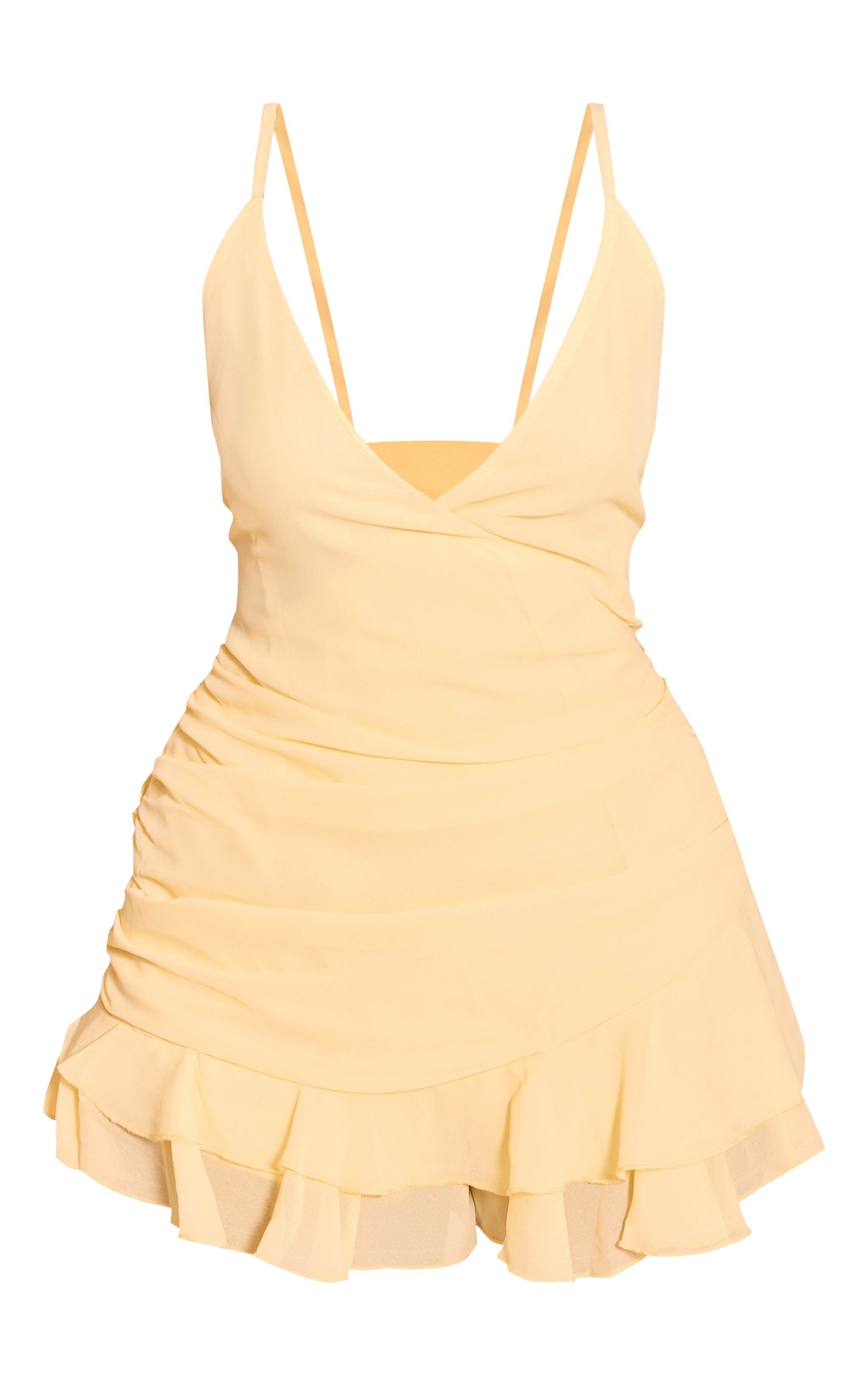 Lemon V Neck Frill Romper image 5