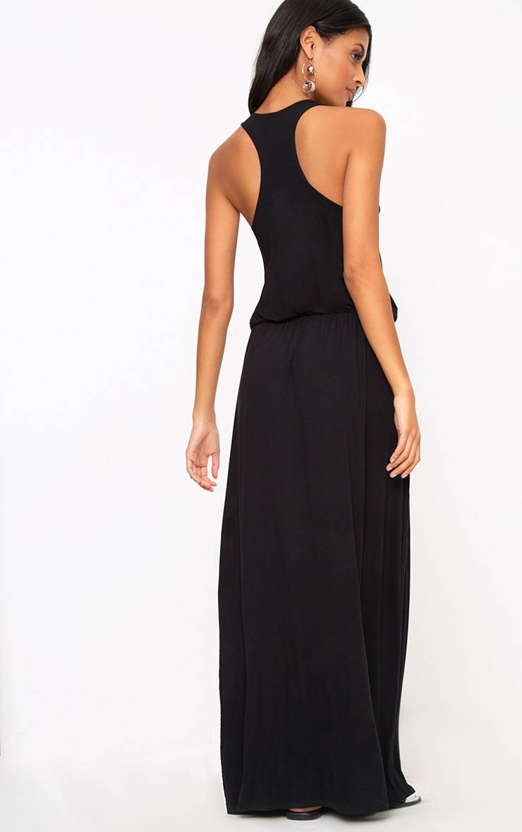 black maxi dress pretty little thing