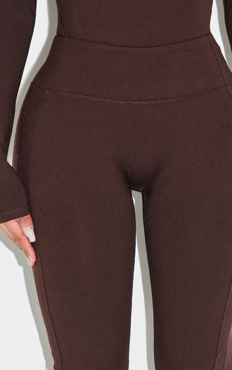 Shape Chocolate Sculpt Active High Waisted Seam Flared Pants image 4