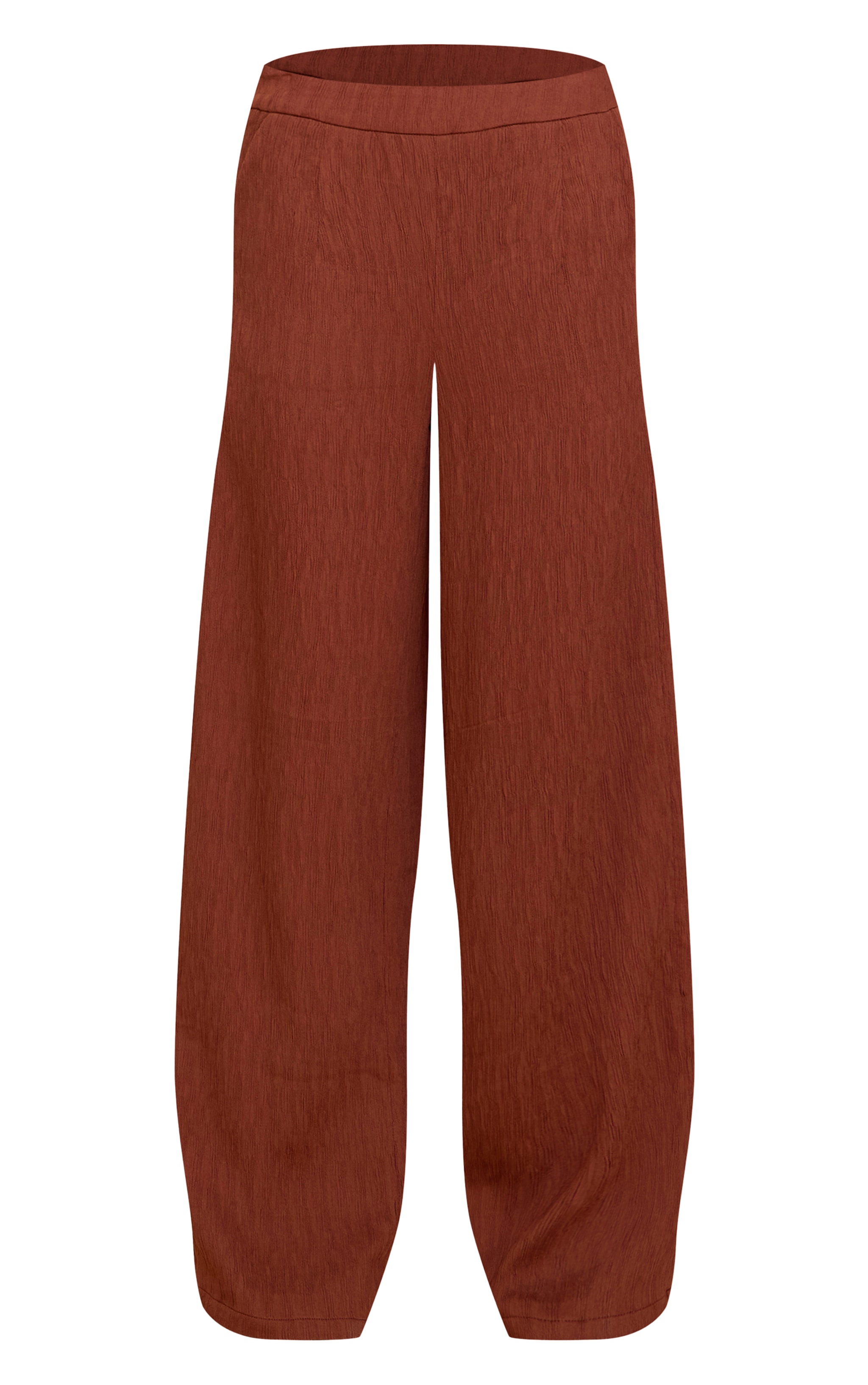 Chocolate Textured Wide Leg Pant image 5
