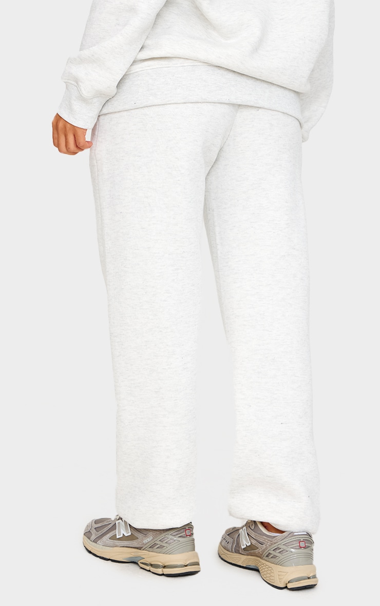 Petite Ash Grey Graphic Detail Cuffed Sweatpants image 3