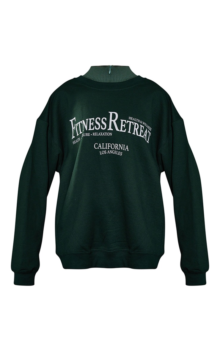 Forest Green La Fitness Retreat Sweatshirt image 5