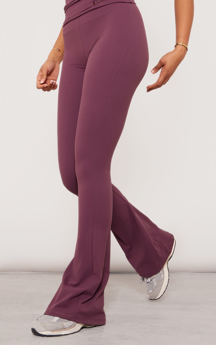 Tall Eggplant Core Collection Tab Snatched Sculpt Foldover Pants