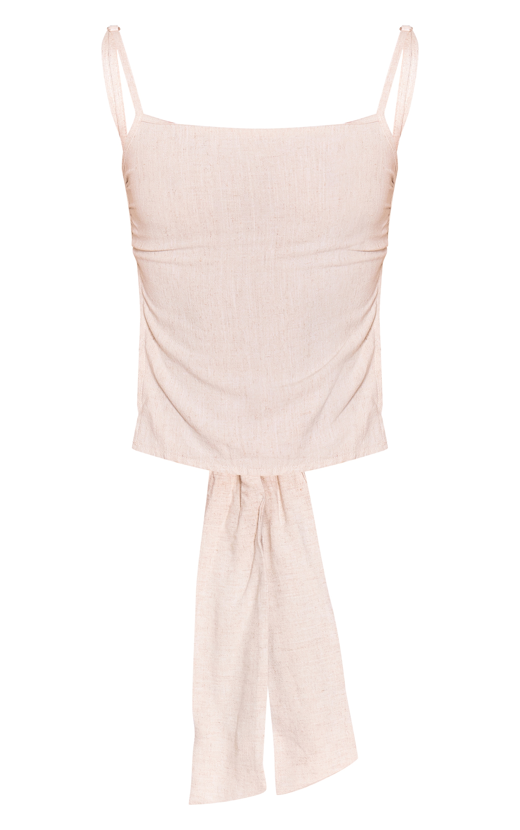 Ecru Linen Tie Back Cami image 5