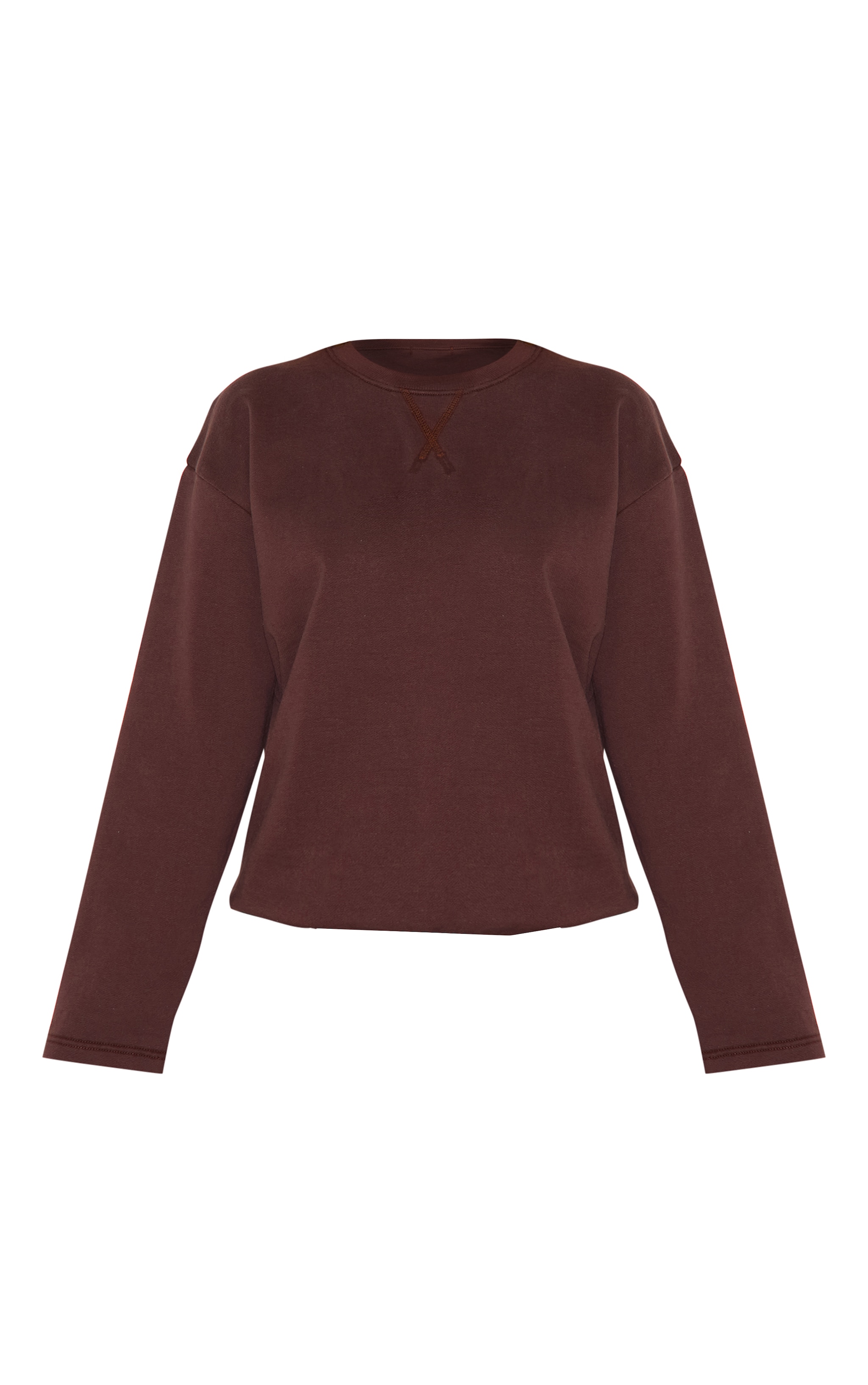 Chocolate Premium Oversized Crew Neck Sweatshirt image 5