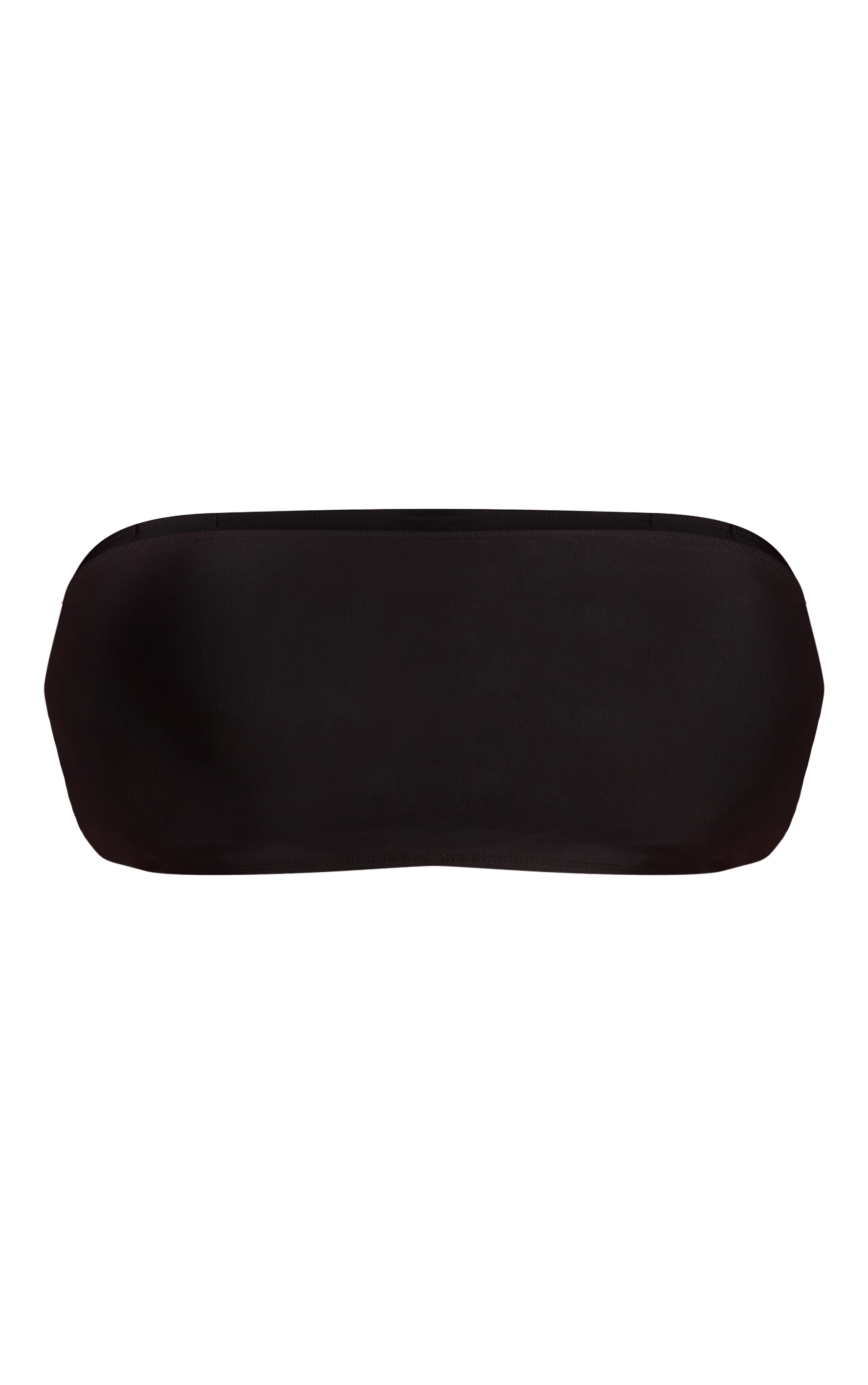 Plus Black Bandeau Mix & Match Bikini Top image 5
