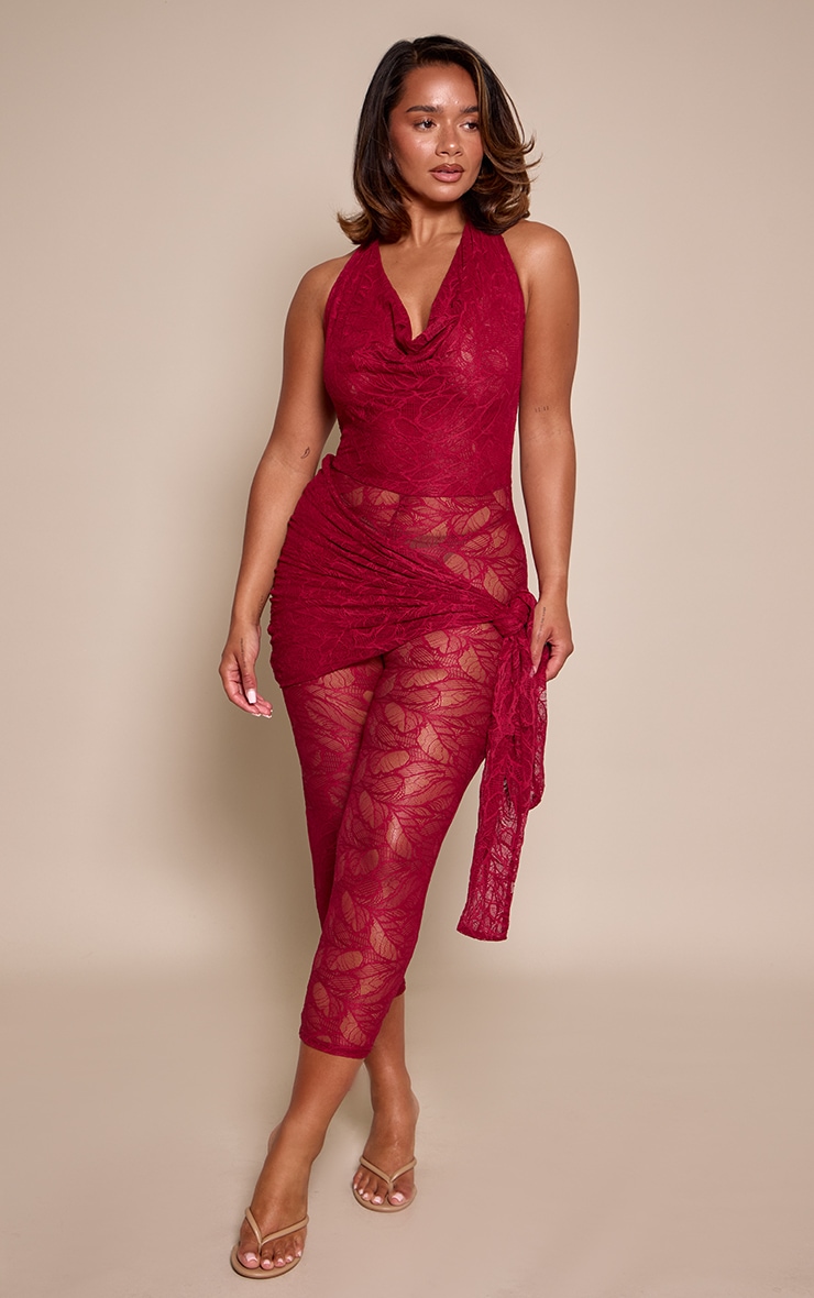 Shape Berry Capri Lace Jumpsuit