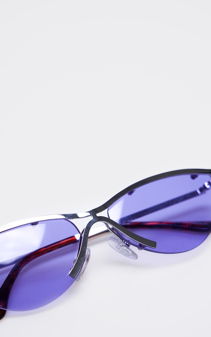 Purple clear sunglasses clearance