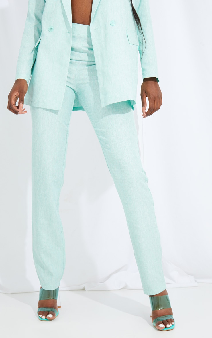 Tall Mint Oversized Wide Leg Suit Trousers image 2