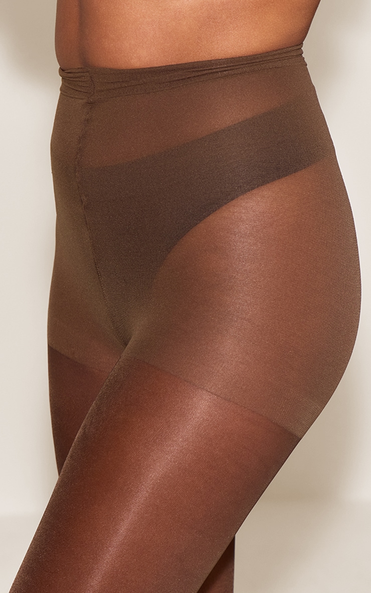 Collants transparents chocolat image 2