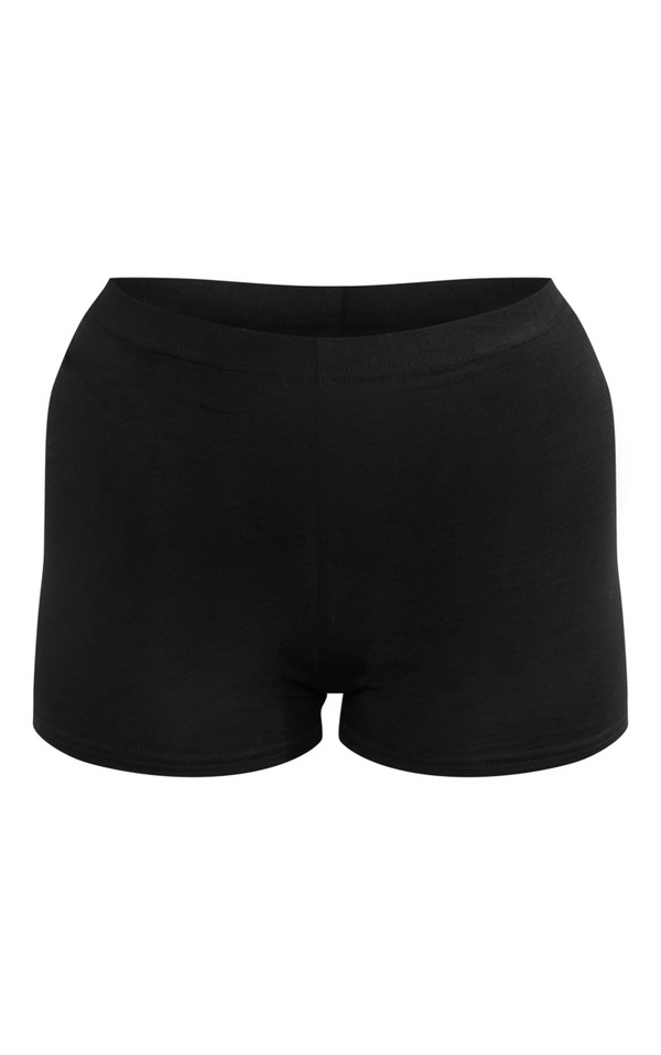 Black Jersey Micro Mini Hot Pant image 3