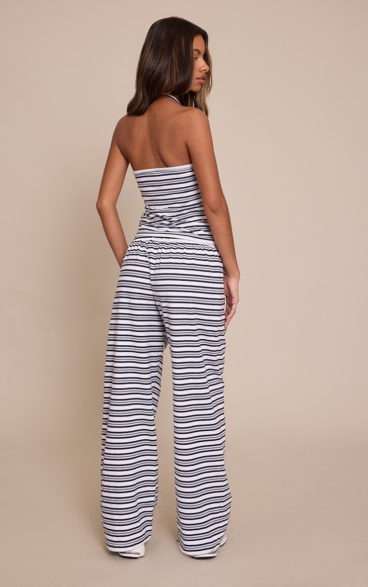 Petite Blue Striped Pants image 3