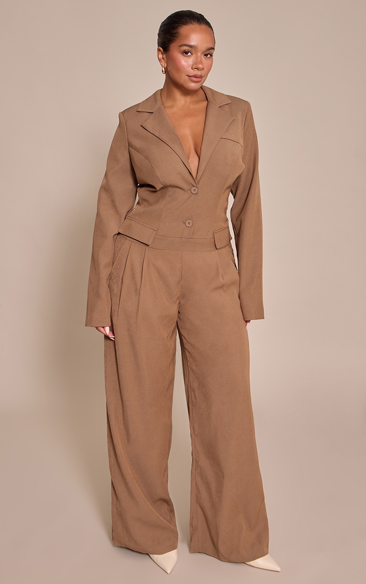 Shape Taupe Tailored Woven Jumpsuit image 1