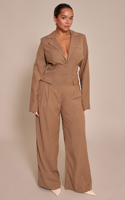 Shape Taupe Tailored Woven Jumpsuit
