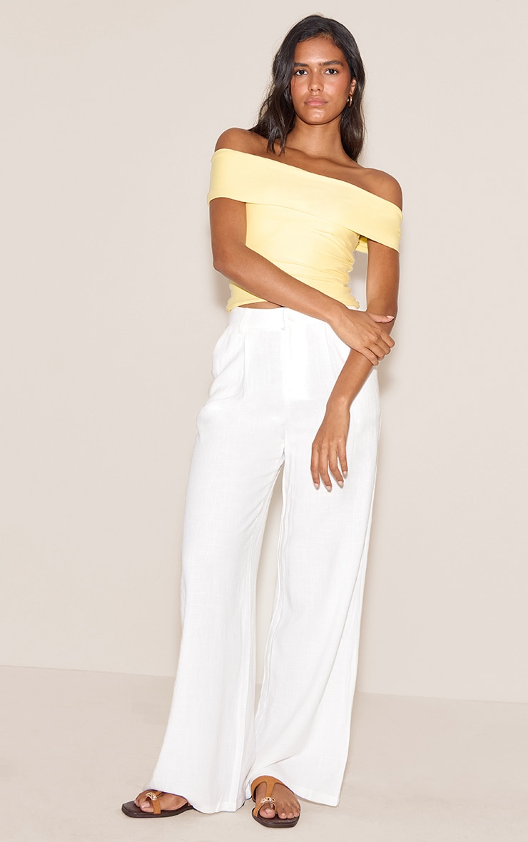 Lemon Soft Touch Bardot Long Top image 3