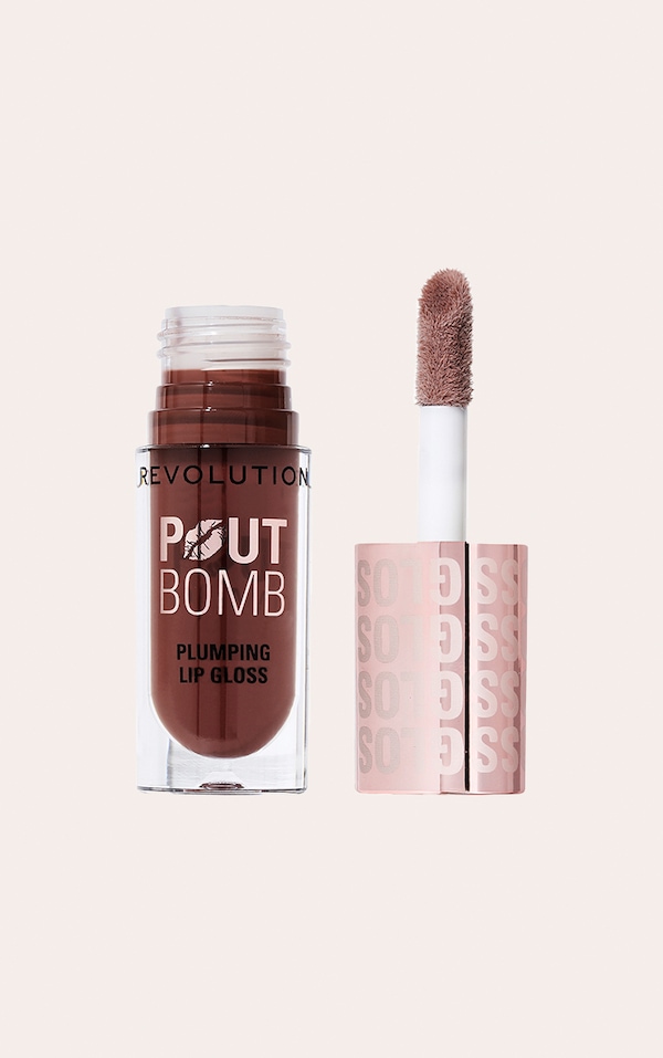Revolution Gloss à lèvres repulpeur Pout Bomb Cool Nude