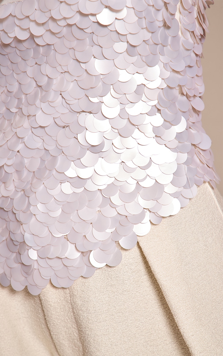 Top bustier opal à sequins larges image 4