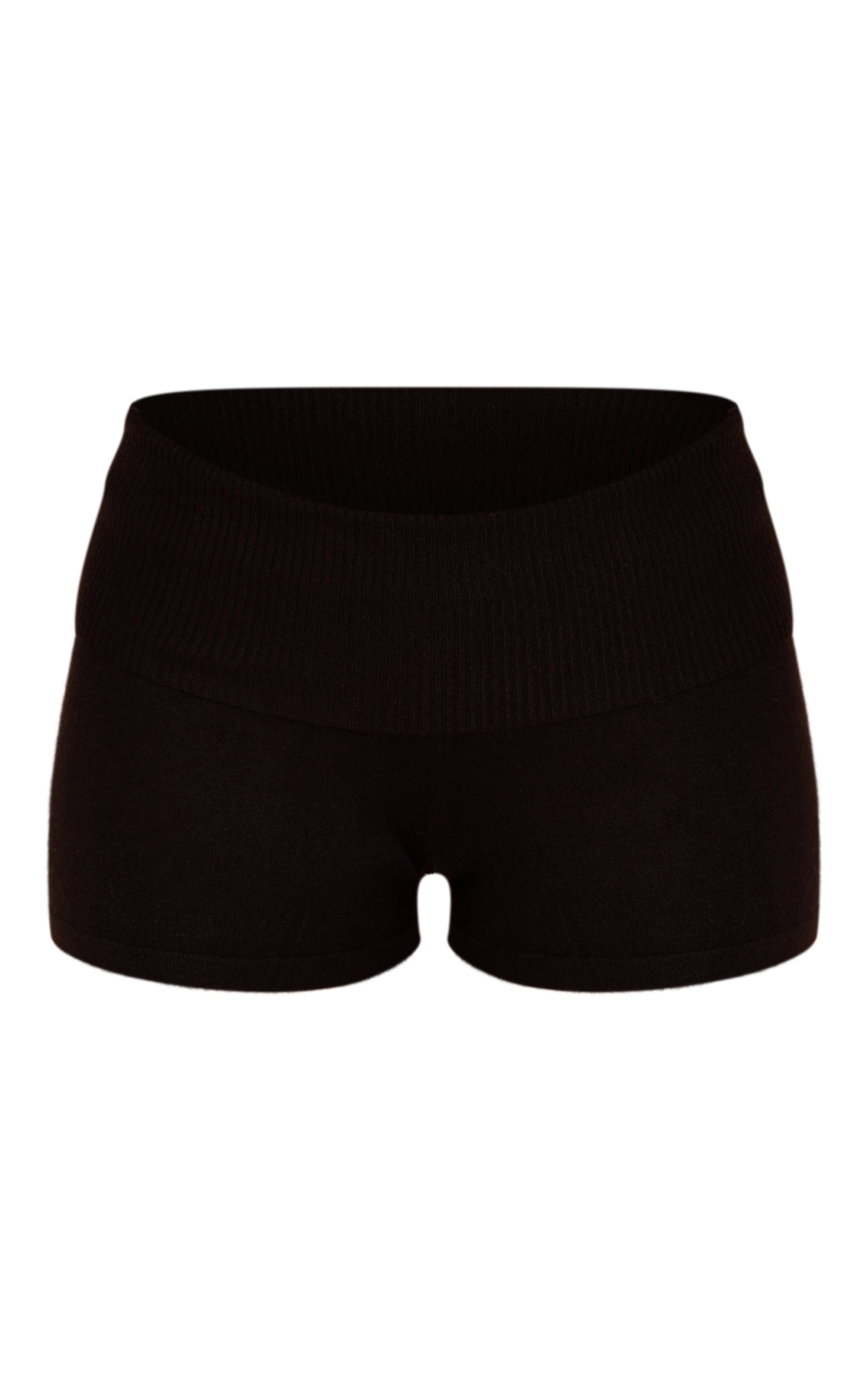 Mini short en maille tricot noire image 6