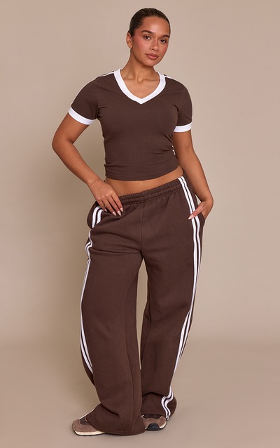 Shape Chocolate Side Stripe Track Pant