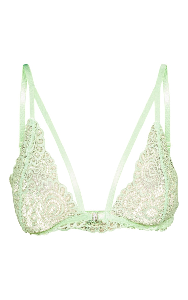 Plum daisy lace harness front hook bra 50 iran