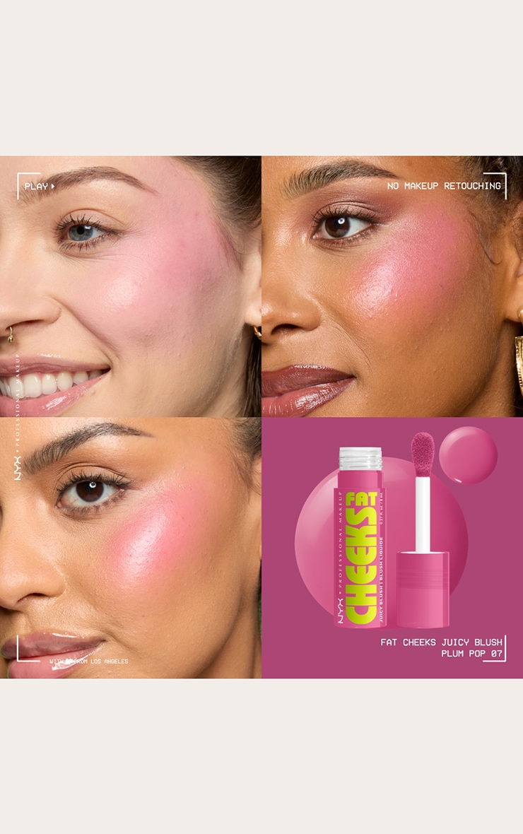 NYX PMU Fat Cheeks Juicy Blush Plum Pop image 2