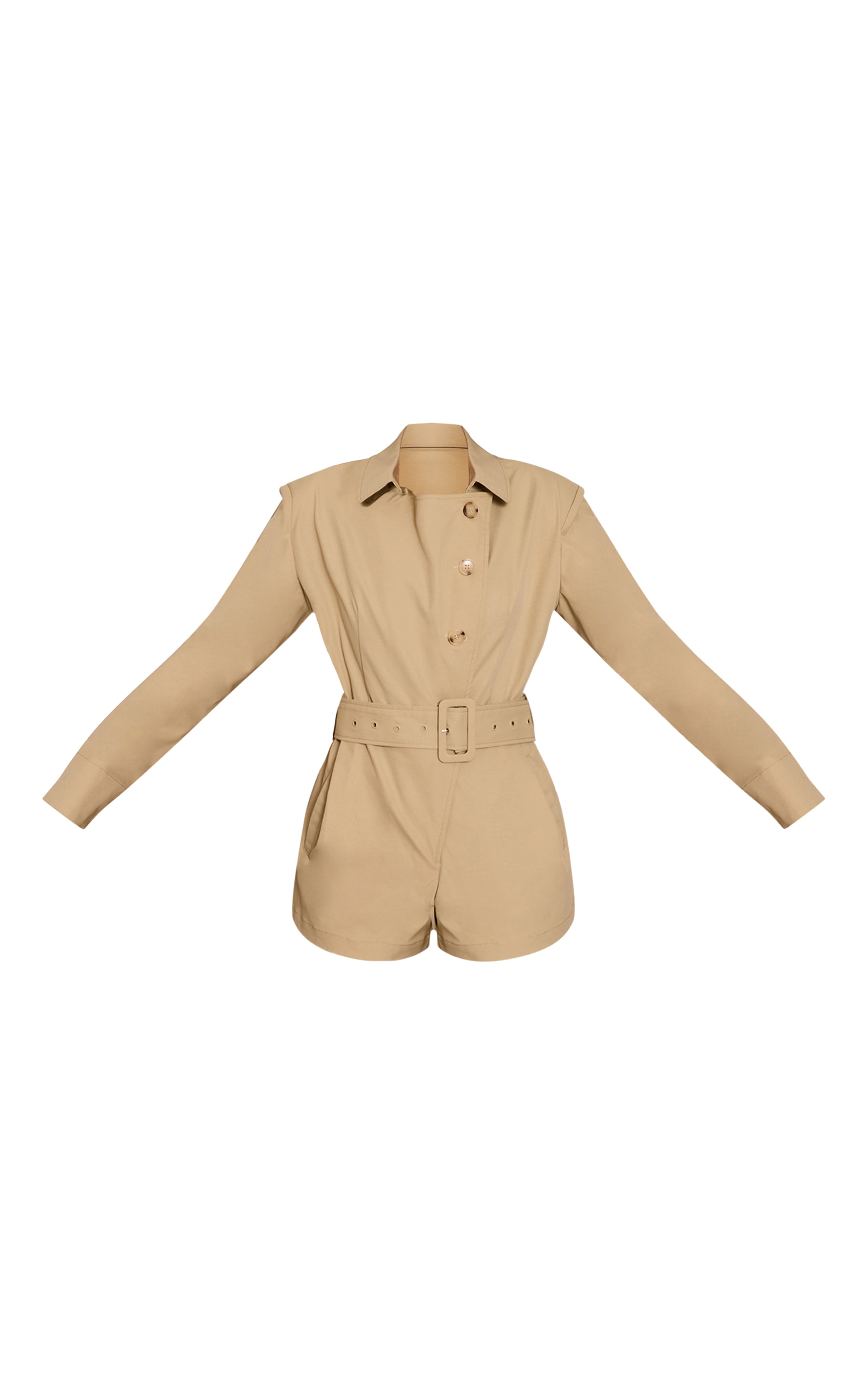 Stone Trench Belt Detail Romper image 5