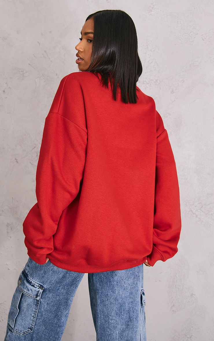 Red Rhode Island Print Sweatshirt image 2