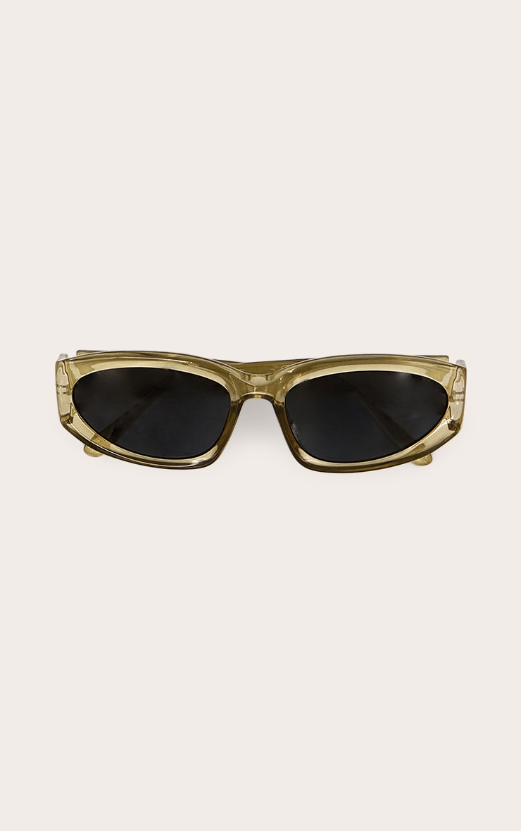 Butter Yellow Chunky Angled Sunglasses image 2