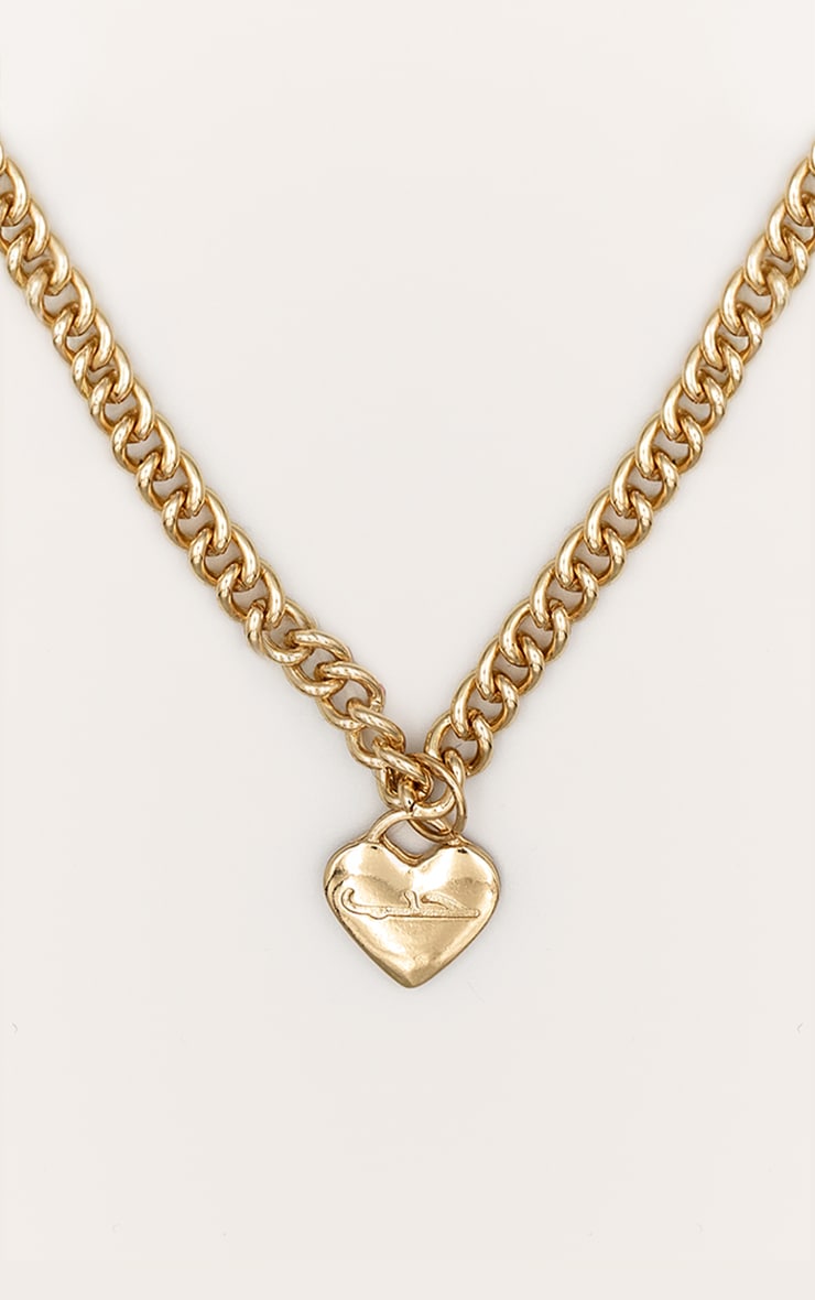 Gold Script Love Heart Anklet image 2