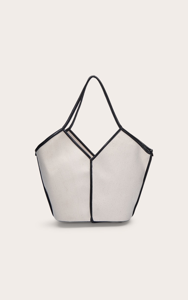 Natural Contrast Canvas Tote Bag image 4