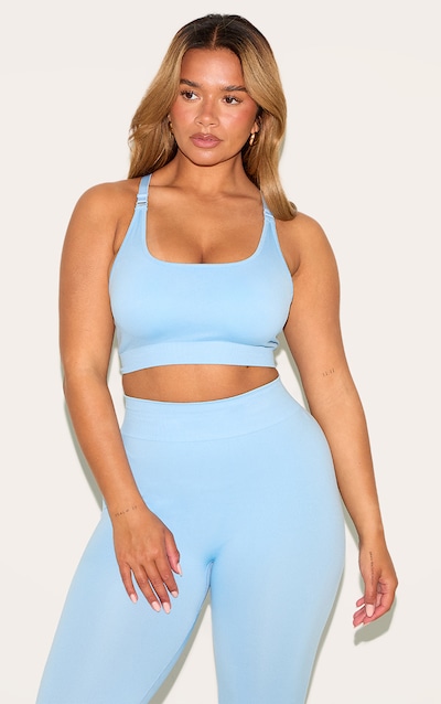 Shape Sky Blue Seamless Active Cupped Sports Bra