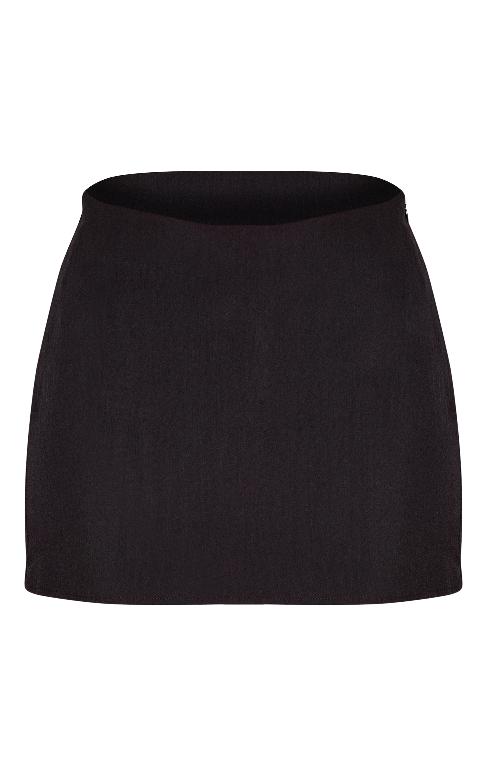 Black Tailored Mini Skirt image 6