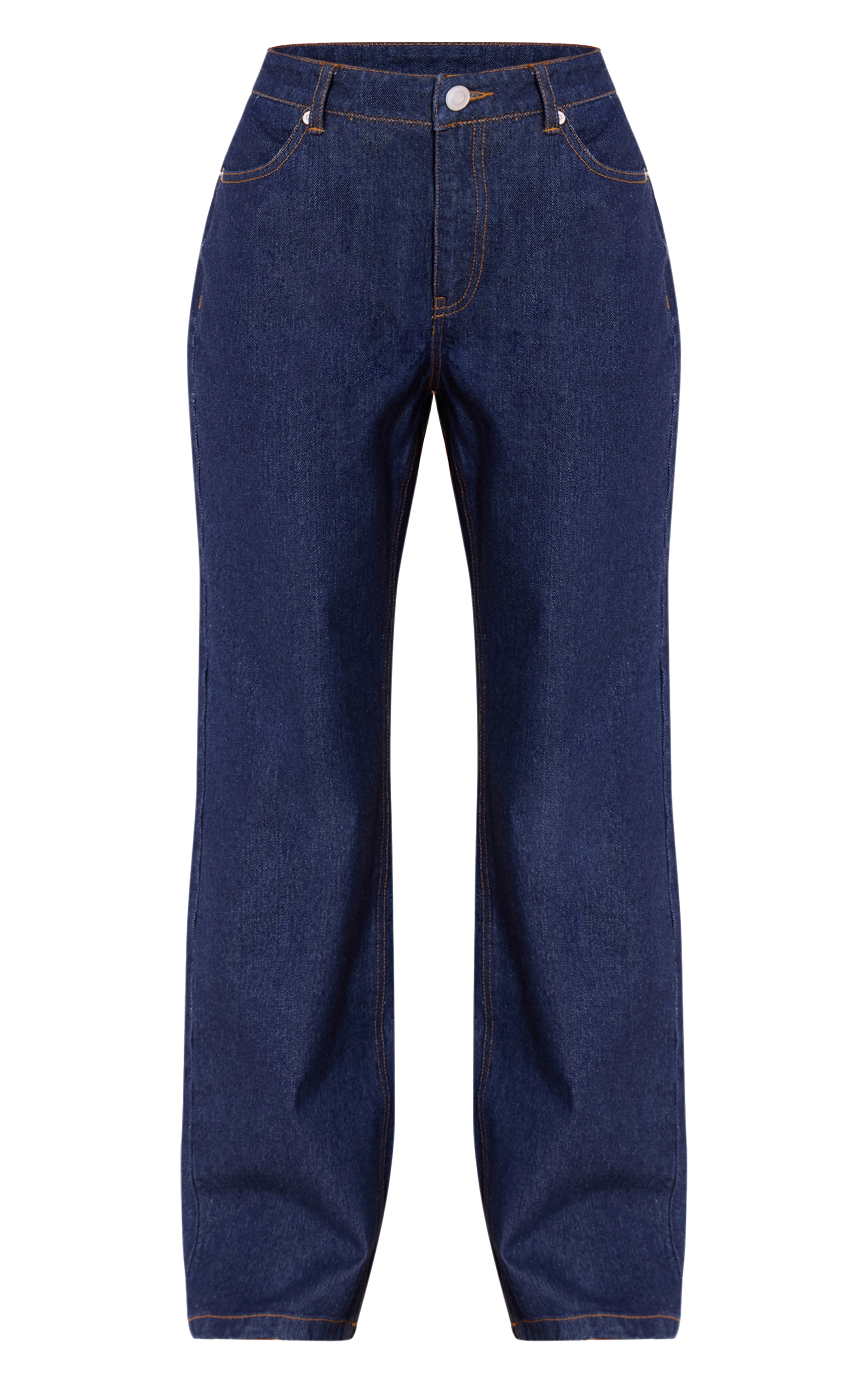 Petite Jean large indigo à taille mi-haute image 5