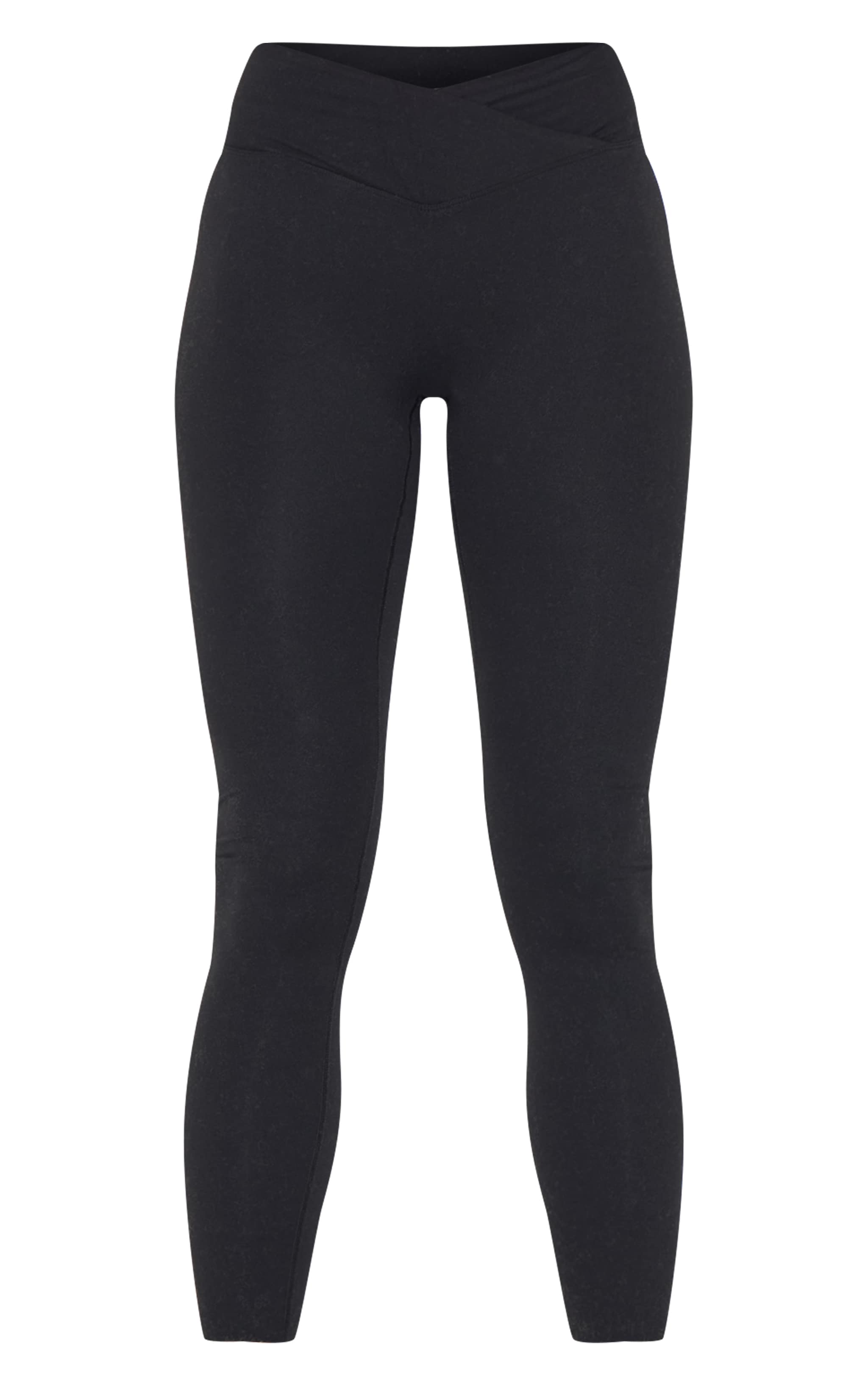 Tall Legging en sculpt noir à détail contour et portefeuille image 5